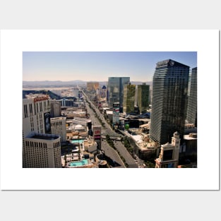 Las Vegas Strip Skyline Cityscape America USA Posters and Art